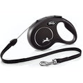 Flexi New Classic Retractable Cord Dog Leash - Small, 26ft, Black