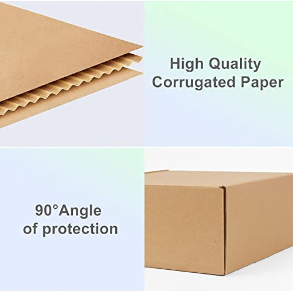 HORLIMER 7x5x2" Corrugated Cardboard Shipping Boxes - 25 Pack Brown