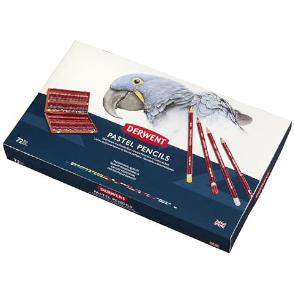 Derwent Pastel Pencils - Professional Set of 72 in Wooden Gift Box
