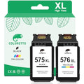 Coloretto PG-575XL CL-576XL Ink Cartridges for Canon TR4750i TS3550i | 2-Pack