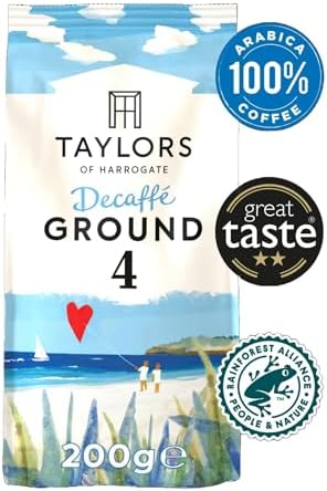 Taylors of Harrogate Decaf Ground Coffee - 100% Arabica - 6 x 200g