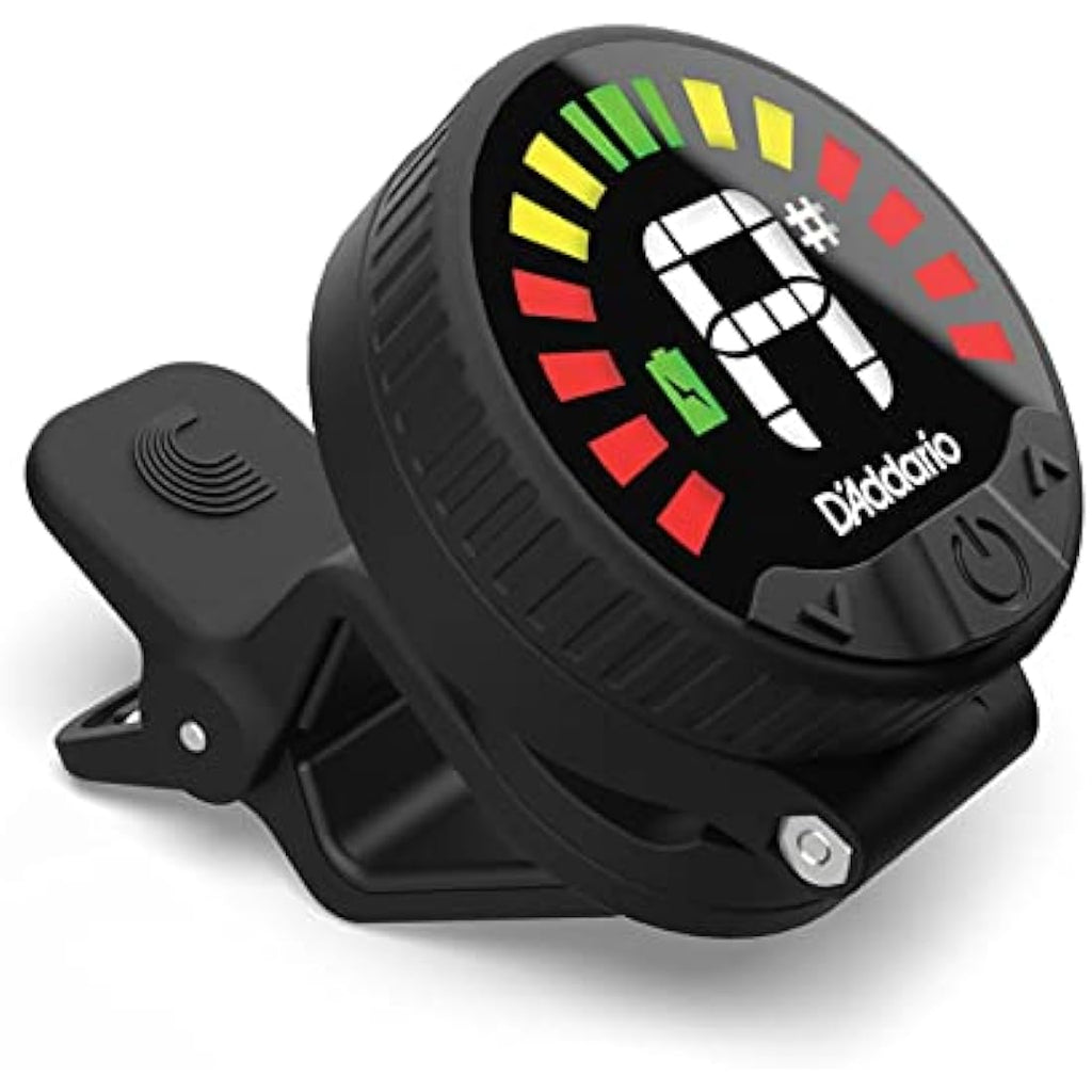 D'Addario Nexxus 360 Rechargeable Clip-On Guitar Tuner | 360° Rotation