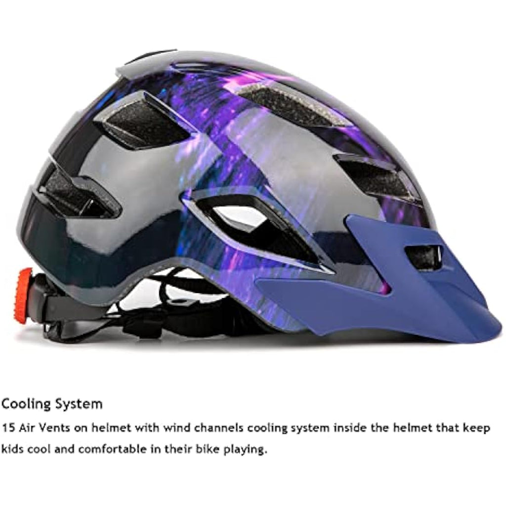 Exclusky Kids Bike Helmet | Adjustable Safety Gear for Ages 5-13