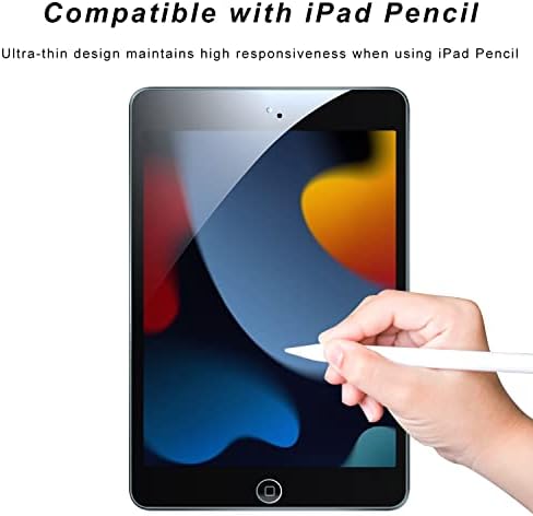 TOPESCT iPad 10.2 Screen Protector | 9H Tempered Glass (2 Pack) – 9th/8th/7th Gen