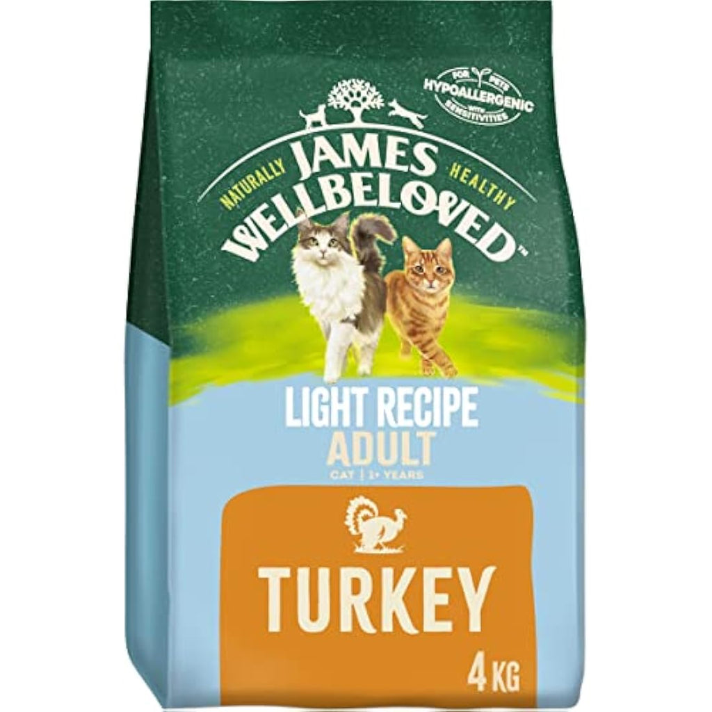 James Wellbeloved Adult Light Turkey Hypoallergenic Dry Cat Food - 4kg