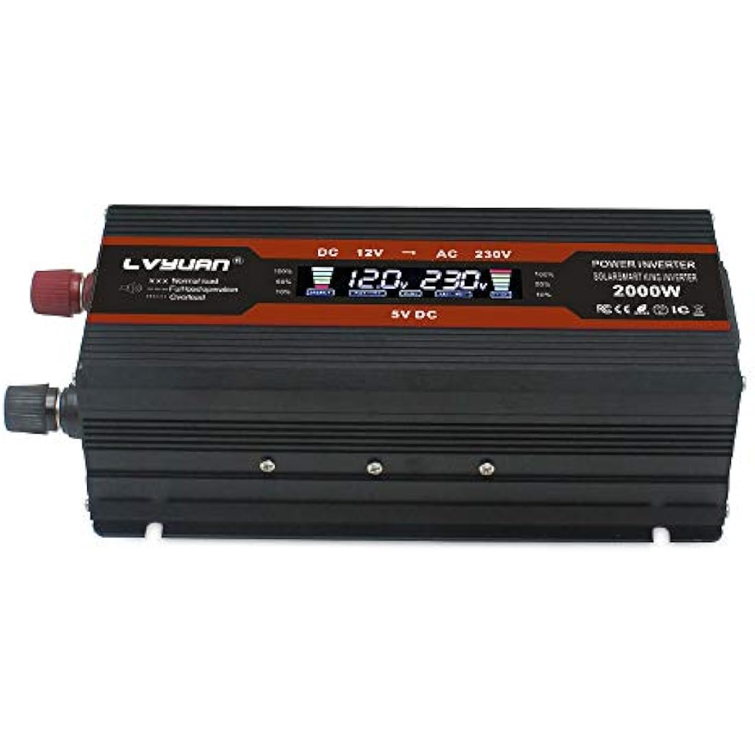 Cantonape 1000W Power Inverter | 12V to 230V Car Converter with LCD