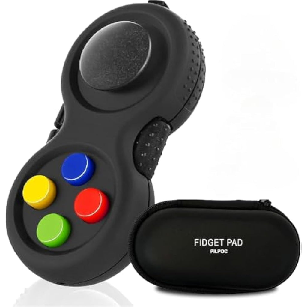 PILPOC Fidget Pad Controller – 8-Function Stress Relief Toy with Case