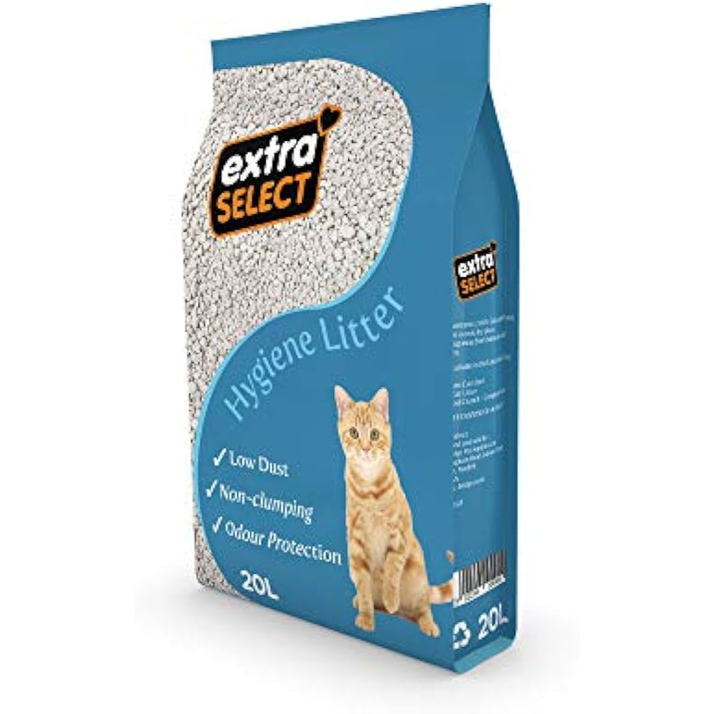 Extra Select Non-Clumping Cat Litter | Calcium Silicate Odour Control 20L