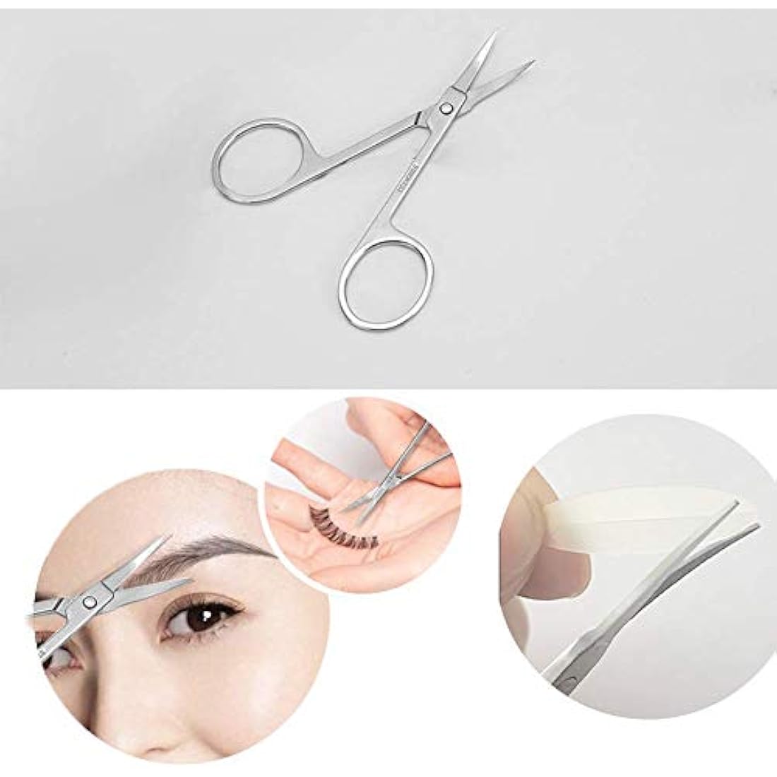 Eyebrow Scissors and Brush Set – Stainless Steel Trimming Kit