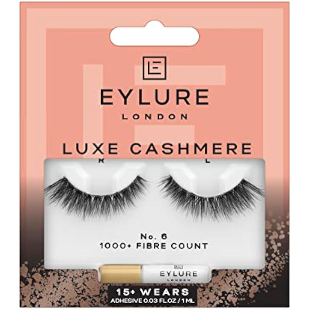 Eylure Luxe Cashmere No. 6 False Eyelashes – 3D Layered Volume Lashes