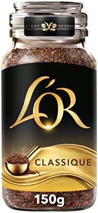 L'OR Classique Instant Coffee - Golden Roast - 150g Jars (Pack of 6)