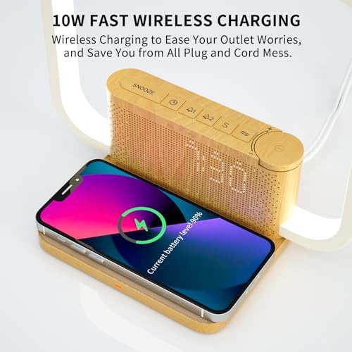Blonbar Sunrise Alarm Clock | Bedside Lamp with 10W Wireless Charging