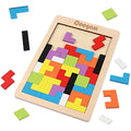 Coogam Wooden Tangram Brain Teaser Puzzle – 40pc Educational Jigsaw Toy