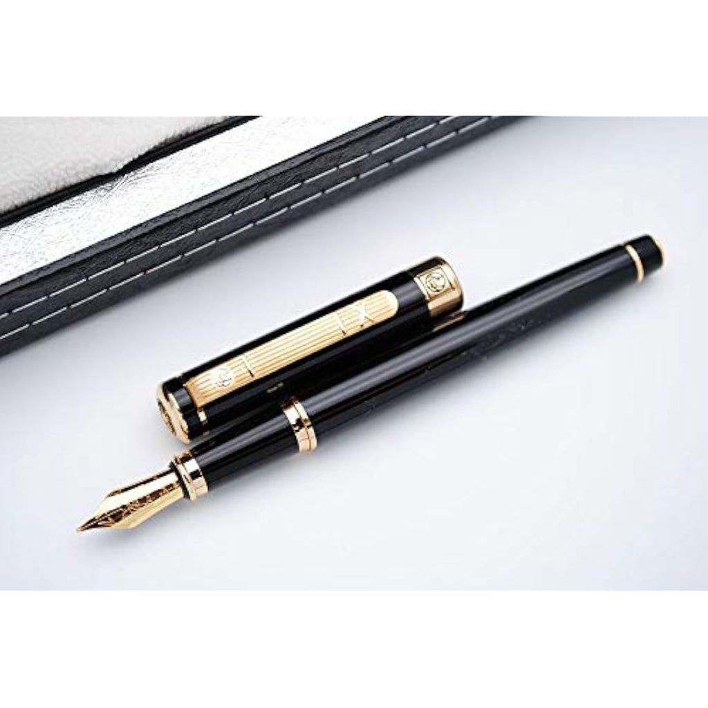 Picasso 902 Gentleman Fountain Pen - Gold Clip Medium Nib with Gift Box