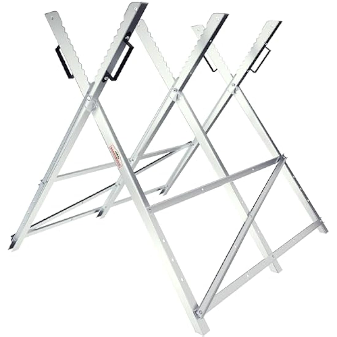 GARDEBRUK Folding Galvanised Saw Horse | Heavy Duty 150kg Log Holder