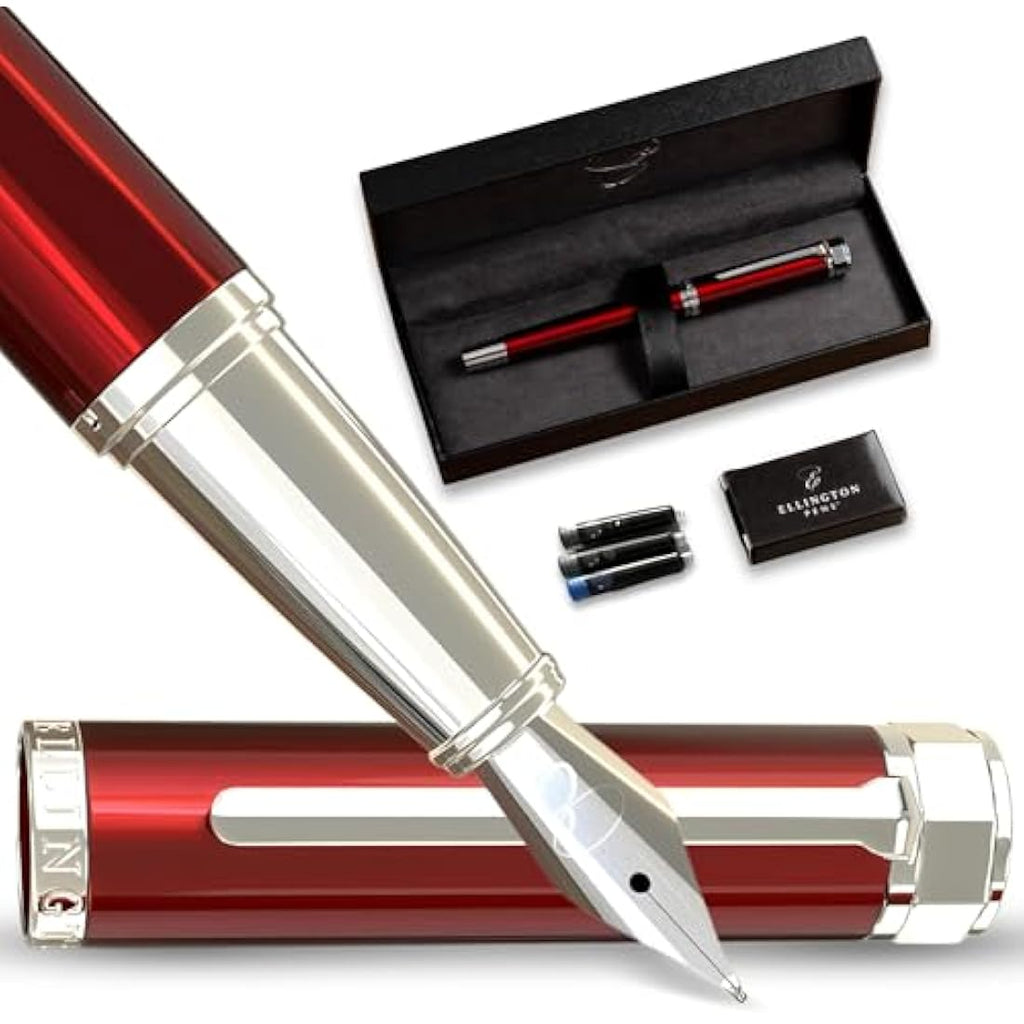 Ellington Luxury Fountain Pen Set – Refillable Calligraphy Pen with Ink