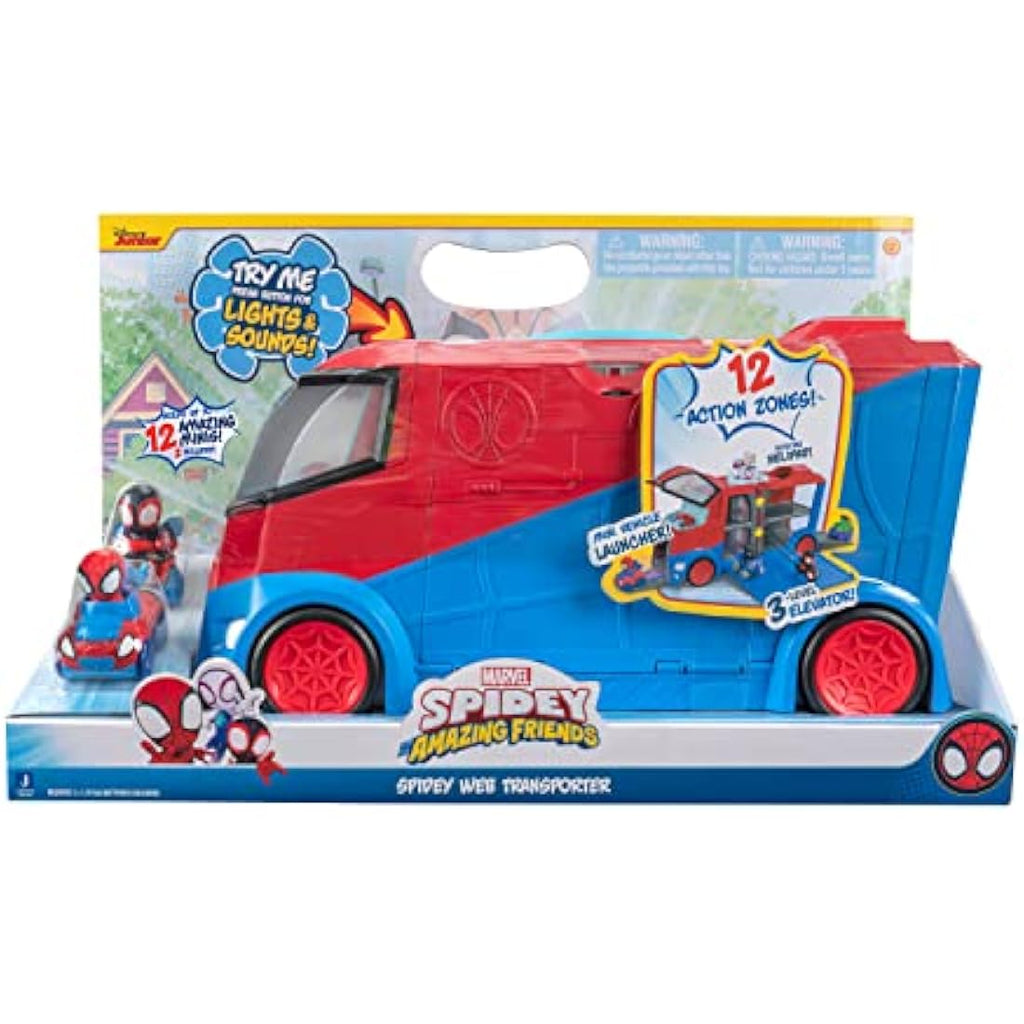 Marvel Spidey and His Amazing Friends Web Transporter Toy with Sounds