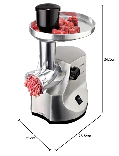 Kenwood MG510 Electric Meat Grinder – 1600W Die-Cast Metal Sausage Maker