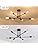 MRHYSWD 6-Light Black Sputnik Ceiling Light – Modern Industrial Chandelier