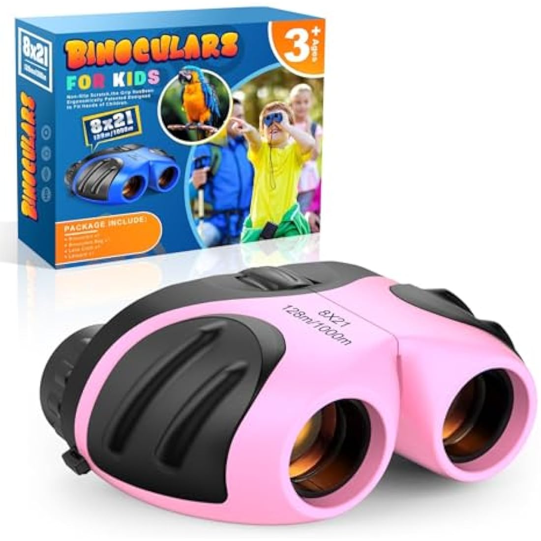 EUTOYZ Kids Binoculars – 8x21 Shockproof Outdoor Toys for Boys & Girls
