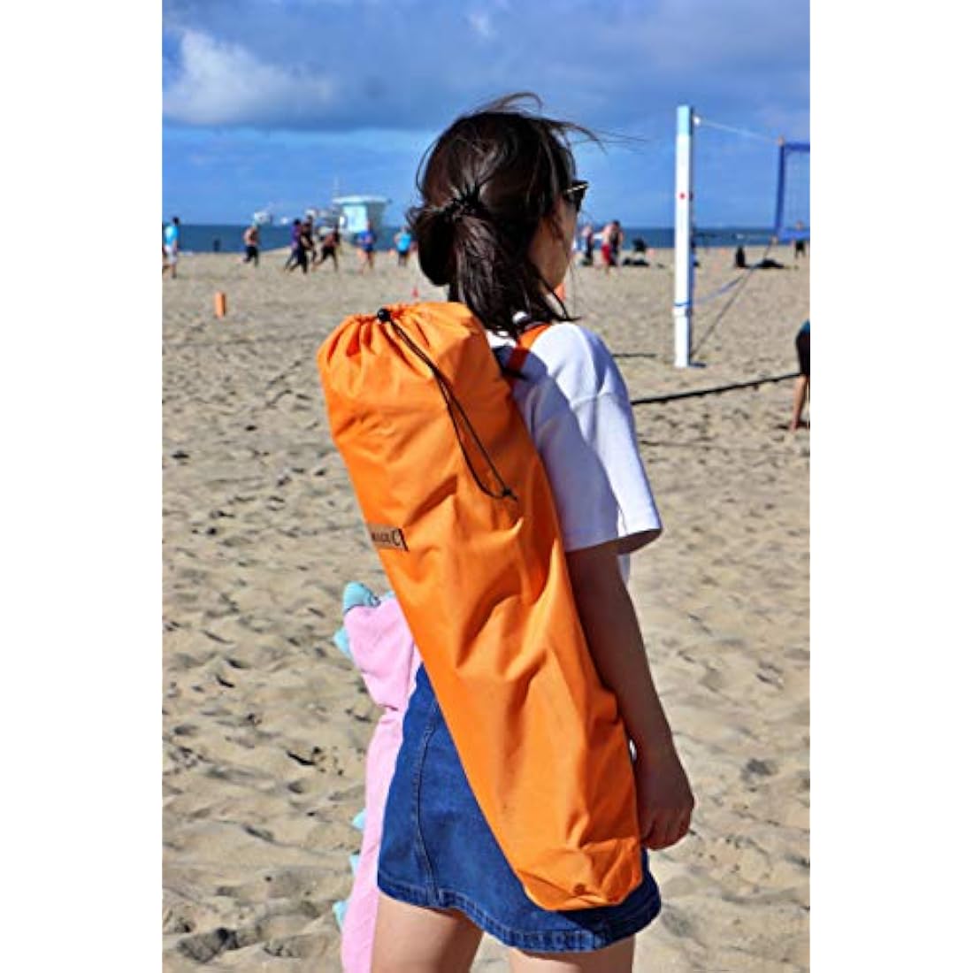 Nice C Low Beach Camping Folding Chair – Heavy Duty Set of 2 Orange