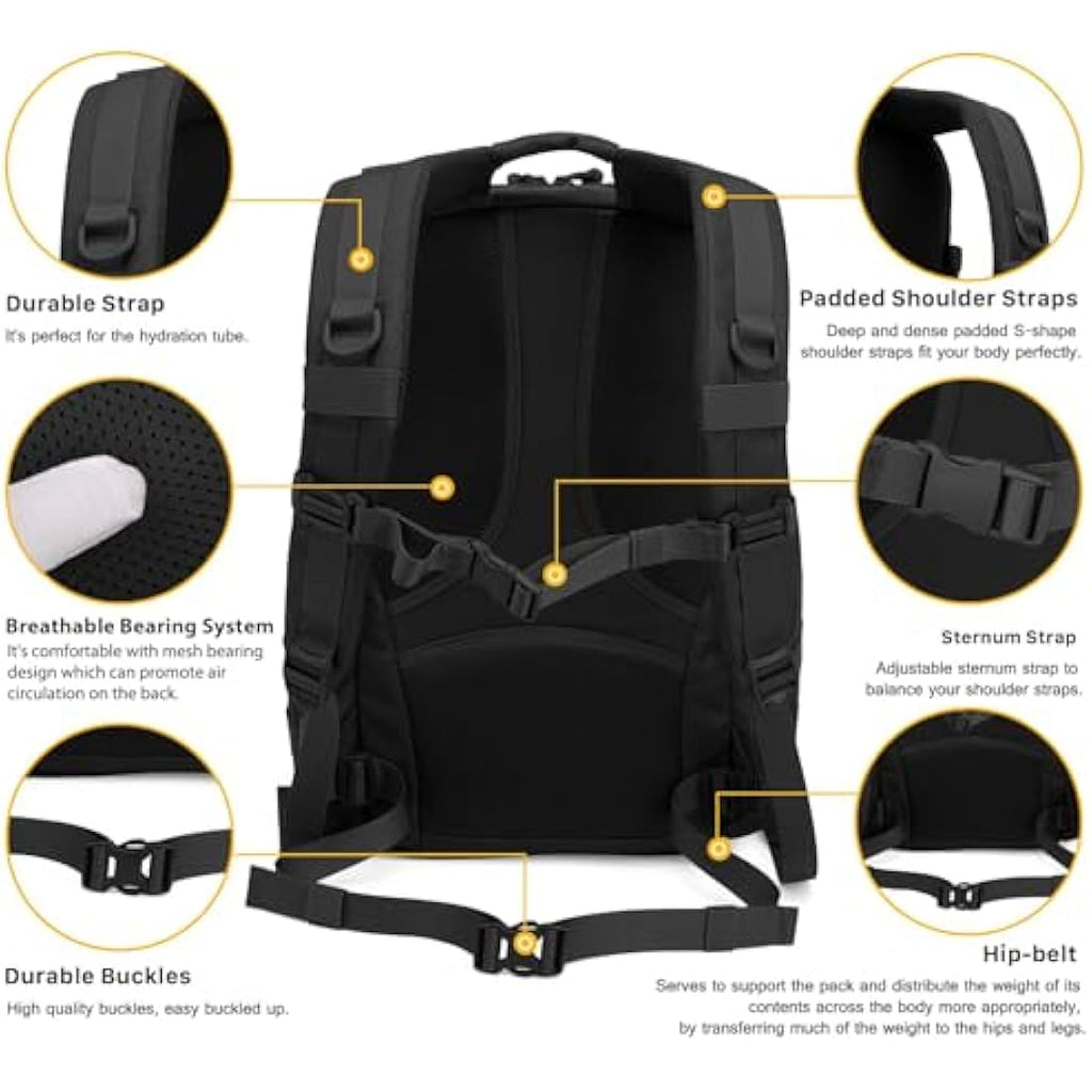 Mardingtop 25L Military Tactical Backpack | 600D Molle Hiking Rucksack