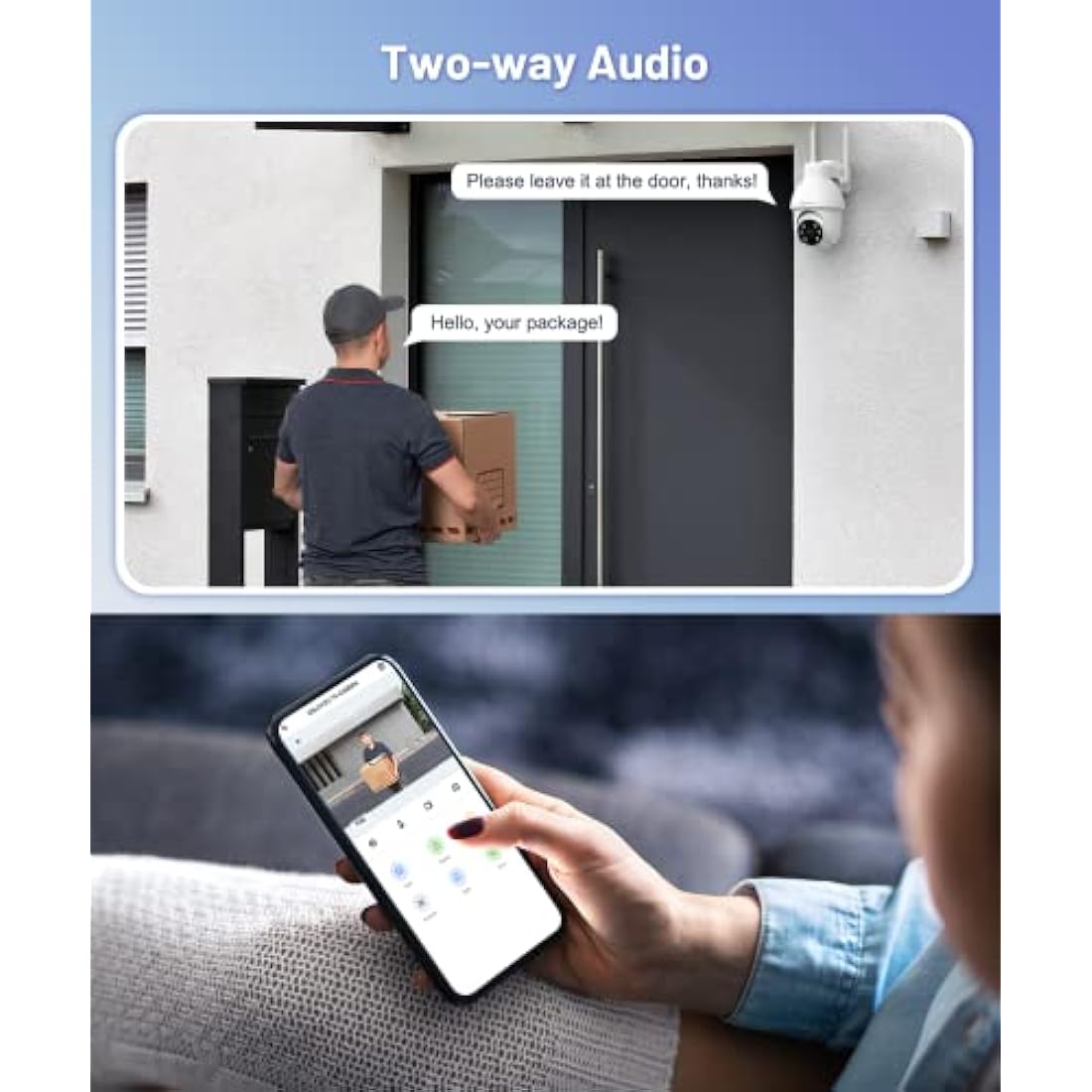GALAYOU 2K Outdoor Security Camera | 360° Pan-Tilt WiFi CCTV with Night Vision