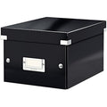 Leitz Click and Store A5 Storage Box – Collapsible Office Organizer, Black