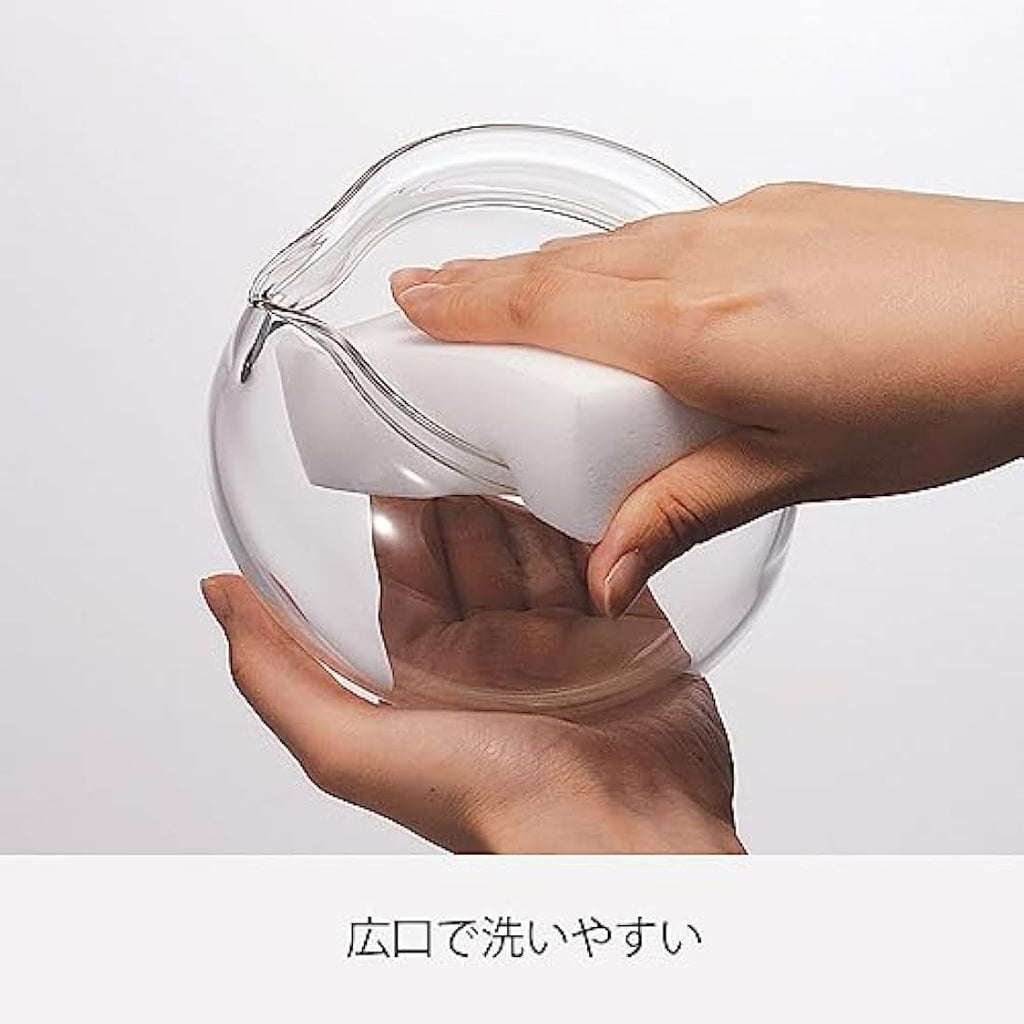 Hario Chacha Kyusu-Maru Glass Teapot – 700ml Japanese Tea Brewer