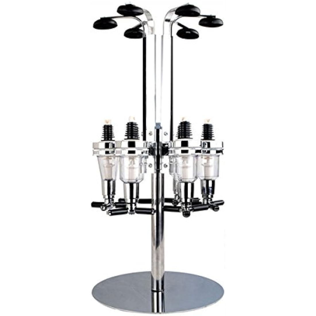 Crystals 6 Bottle Wall Mounted Drink Optic Dispenser Bar Butler