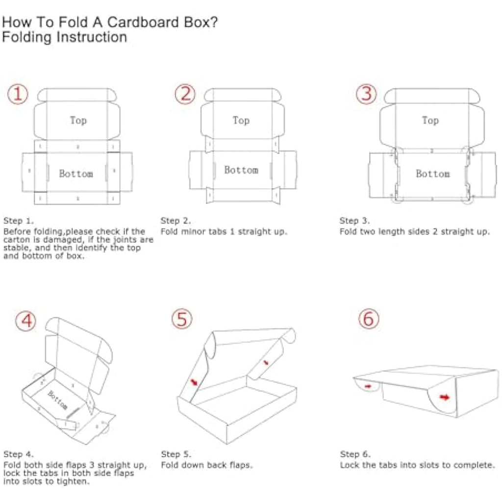 RLAVBL Small White Corrugated Shipping Boxes - 4x4x2 Inch, 25 Pack