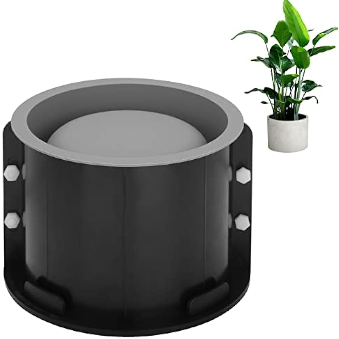 Osilifen 7 Inch Large Round Silicone Planter Mold for Concrete & Cement