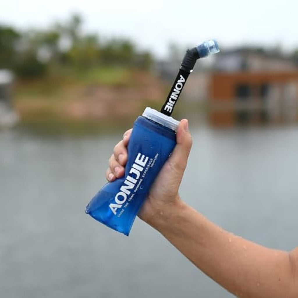 TRIWONDER TPU Soft Flask Straws | 2-Pack BPA-Free Hydration Tubes