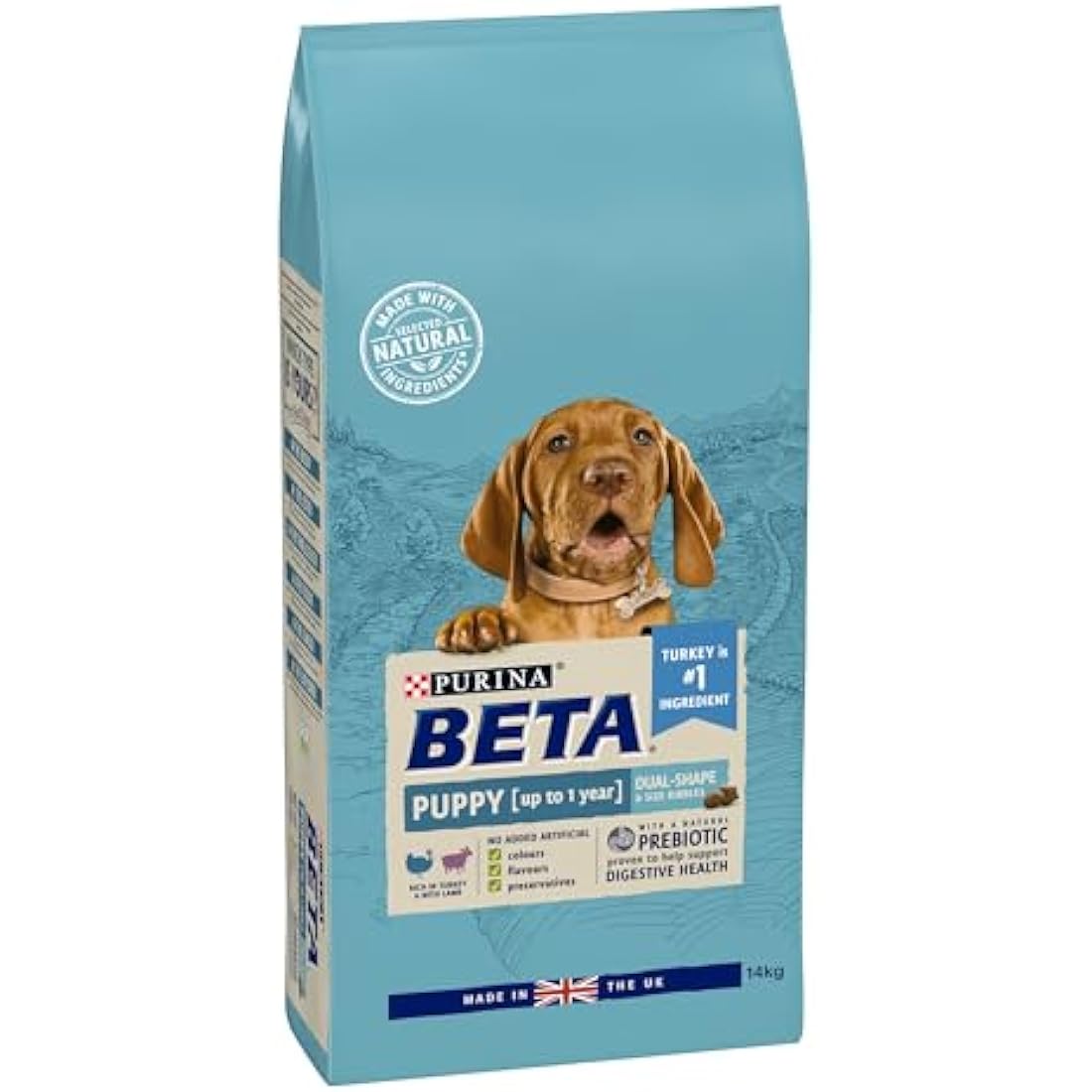 BETA Puppy Dry Dog Food - Turkey and Lamb with Natural Prebiotics 14kg