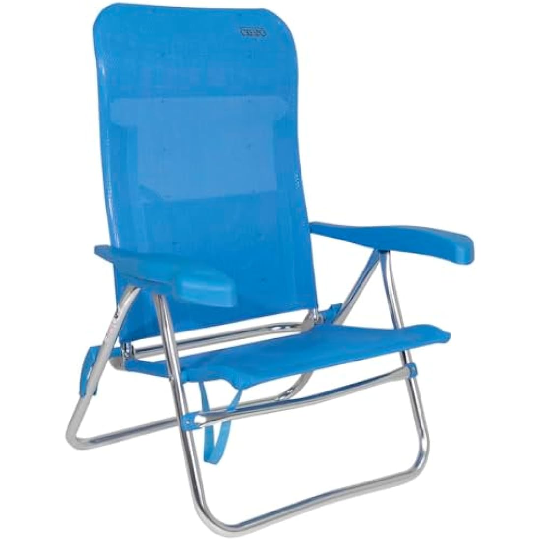 Crespo AL-205 Beach Chair – 7-Position Adjustable Outdoor Seat - White