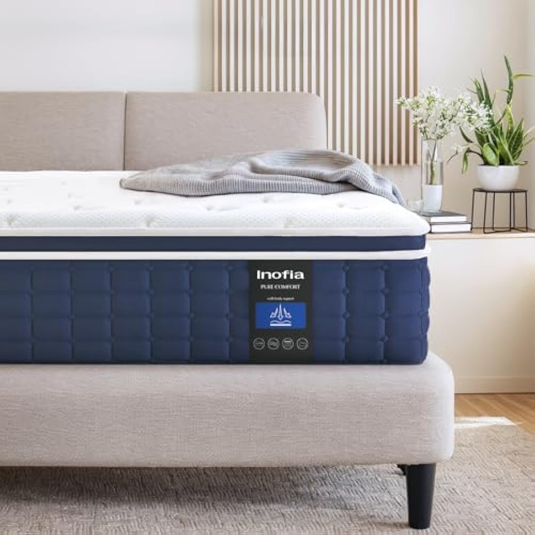 Inofia Single Hybrid Mattress | 12 Inch Memory Foam & Pocket Sprung