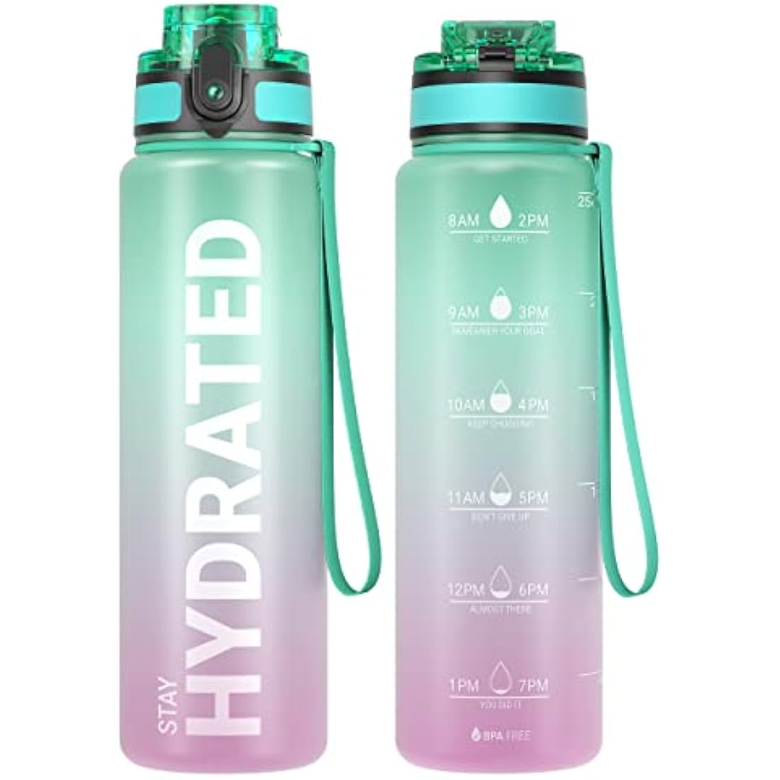 Sahara Sailor Motivational Water Bottle | 1L Tritan BPA Free Leakproof