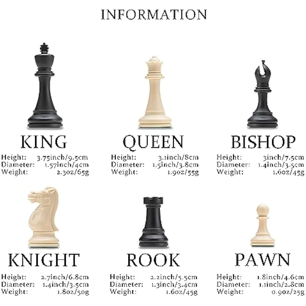 A&A Tournament Chess Set | 20" Silicone Board & Weighted Staunton Pieces
