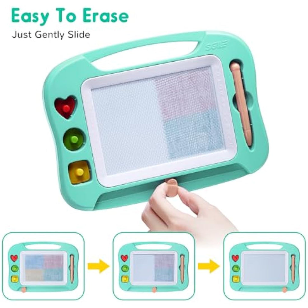 SGILE Magnetic Drawing Board – Colorful Erasable Doodle Pad for Toddlers