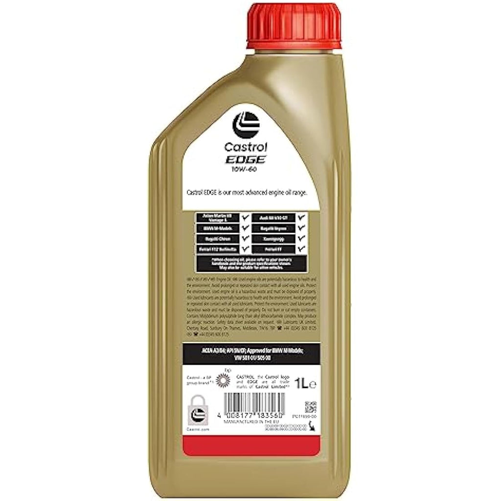 Castrol EDGE 10W-60 Synthetic Engine Oil – High Performance 1L