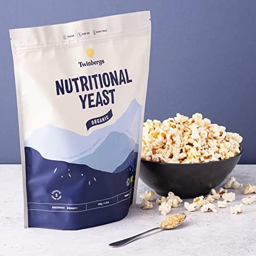 Twinbergs Organic Non-Fortified Nutritional Yeast Flakes – 800g Nooch