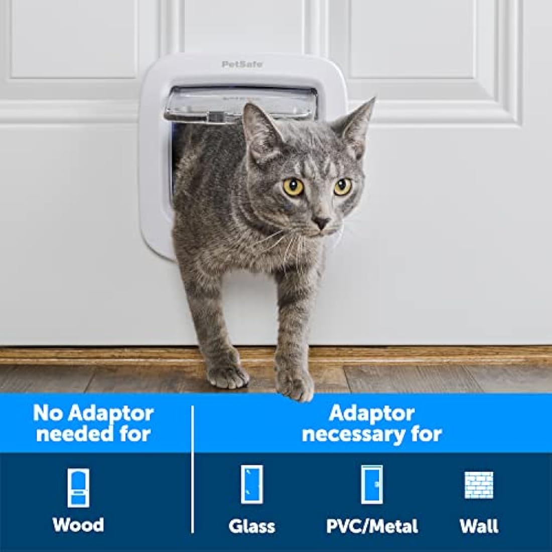 PetSafe Manual-Locking Cat Flap | 4-Way Lock Energy Efficient Door