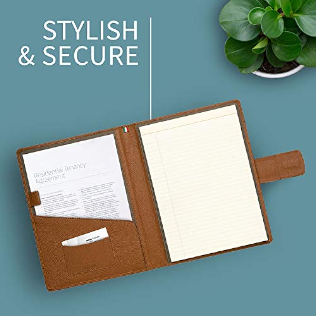 Full Grain Leather Document Holder – Handmade Portfolio