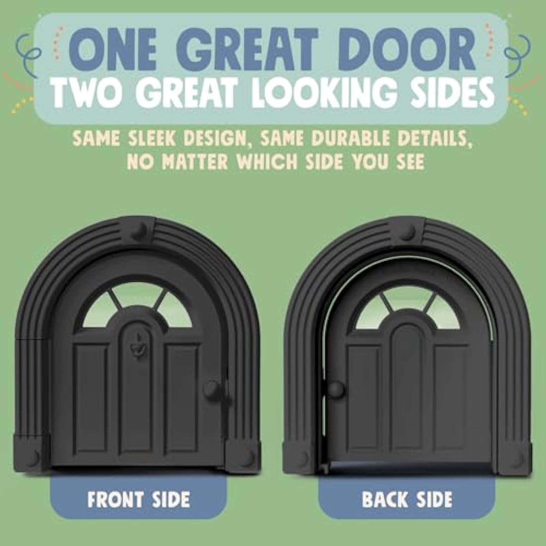 Jolof Store Meow Manor No-Flap Indoor Cat Door for Interior Doors