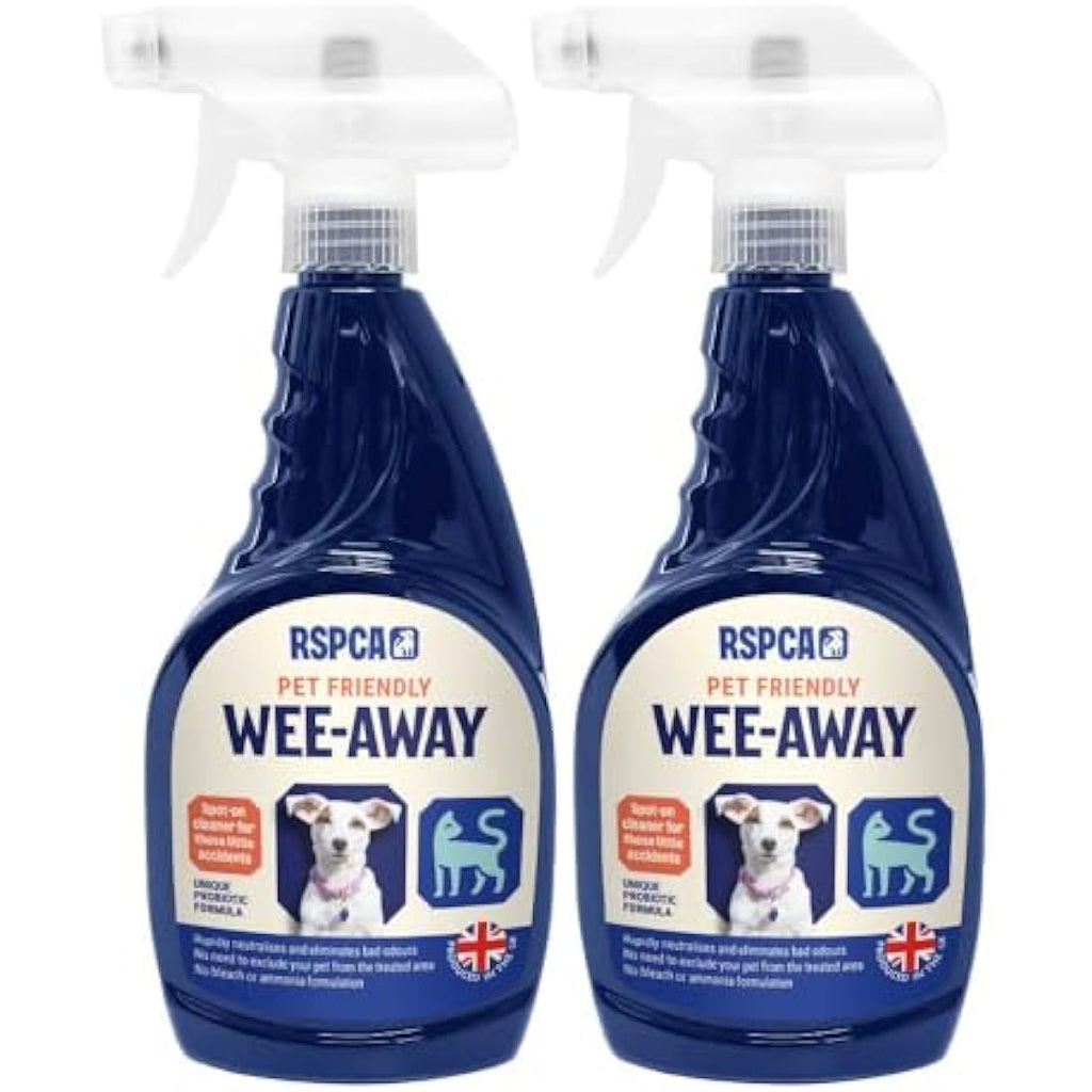 RSPCA Probiotic Pet Stain and Odour Remover - Wee Away 2 x 500ml