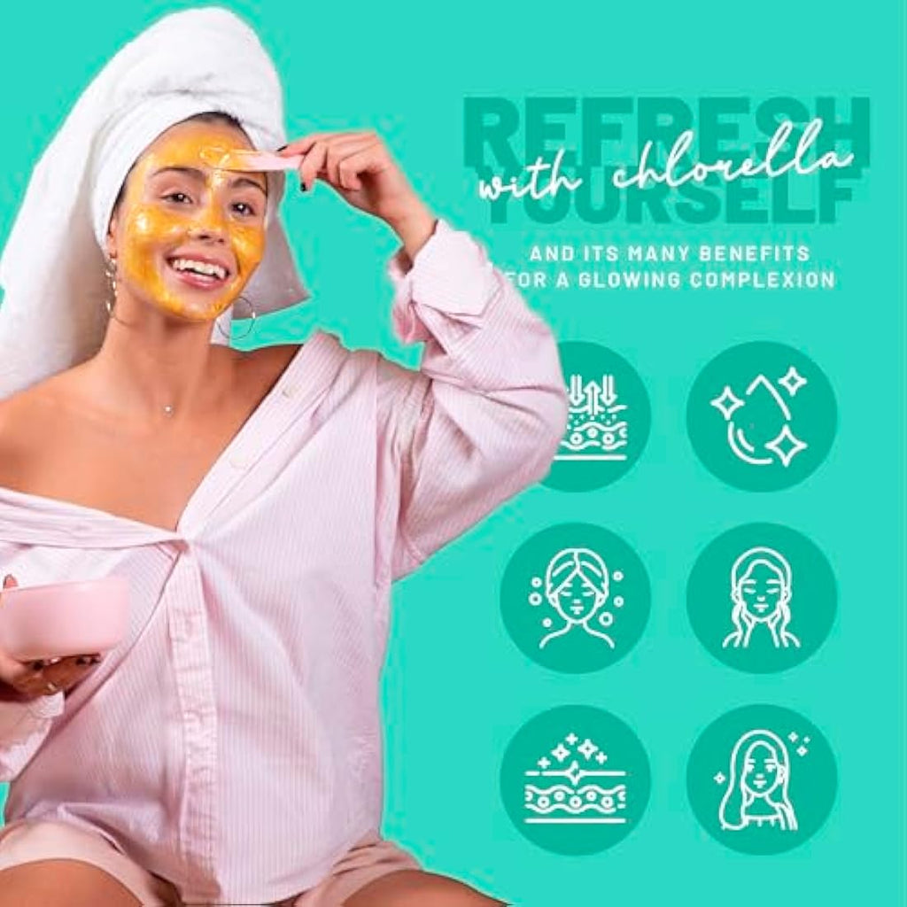 BRÜUN Chlorella Jelly Mask Jar – Hydrating Peel-Off Rubber Face Mask