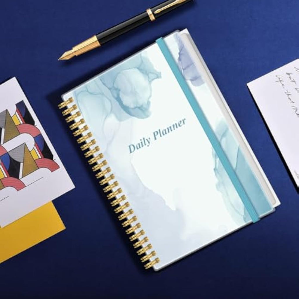 Jolof Store Undated Daily Planner – A5 Hourly Schedule & To Do List Notebook