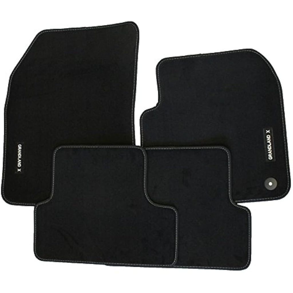 Vauxhall Grandland X Tailored Black Velour Carpet Floor Mats - Set of 4