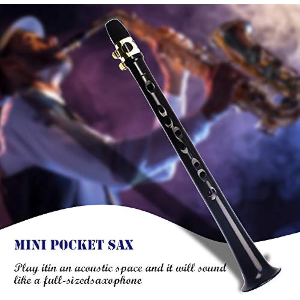 Jolof Store Pocket Saxophone – Portable Mini Woodwind Kit with Reeds