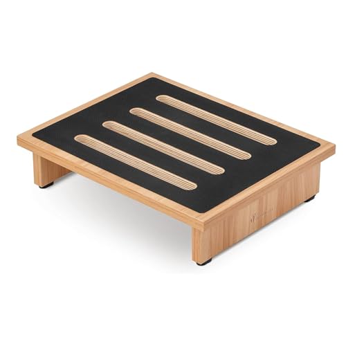 StrongTek Wooden Step Stool - Non-Slip Portable Riser - 440 lb. Capacity